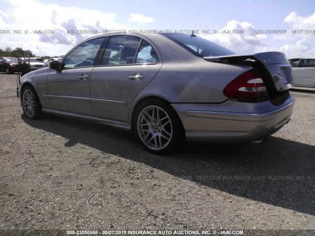 WDBUF76J14A465555 - 2004 MERCEDES-BENZ E 55 AMG SILVER photo 3