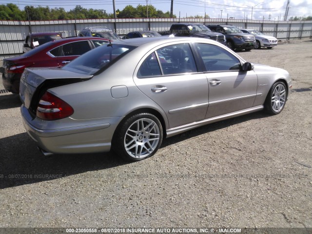 WDBUF76J14A465555 - 2004 MERCEDES-BENZ E 55 AMG SILVER photo 4