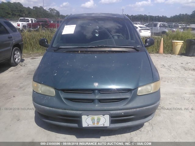 1B4GP45G5YB596100 - 2000 DODGE CARAVAN SE/SPORT GREEN photo 6