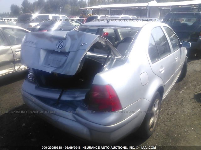 3VWSE69M02M060506 - 2002 VOLKSWAGEN JETTA GLS SILVER photo 4