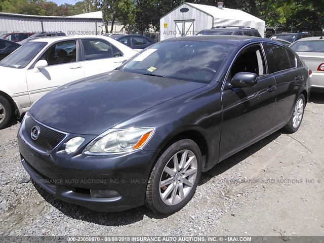 JTHCH96S760018053 - 2006 LEXUS GS GENERATION 200 300 GRAY photo 2