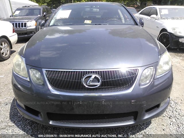 JTHCH96S760018053 - 2006 LEXUS GS GENERATION 200 300 GRAY photo 6