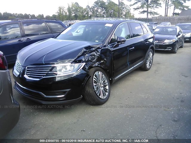 2LMPJ6LR0JBL35445 - 2018 LINCOLN MKX RESERVE BLACK photo 2