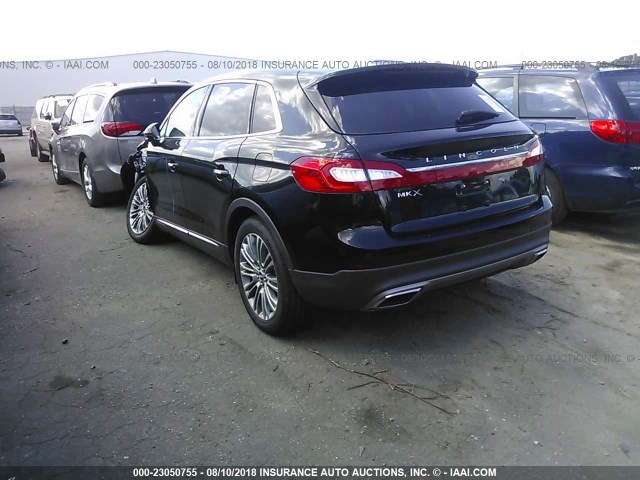 2LMPJ6LR0JBL35445 - 2018 LINCOLN MKX RESERVE BLACK photo 3