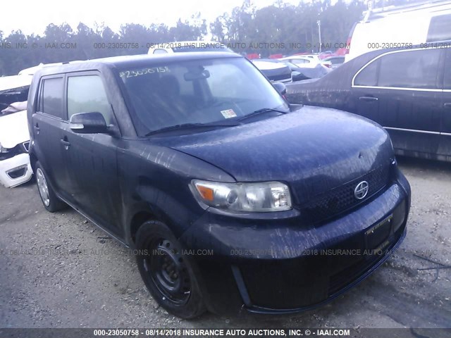 JTLKE50E381047763 - 2008 TOYOTA SCION XB BLACK photo 1