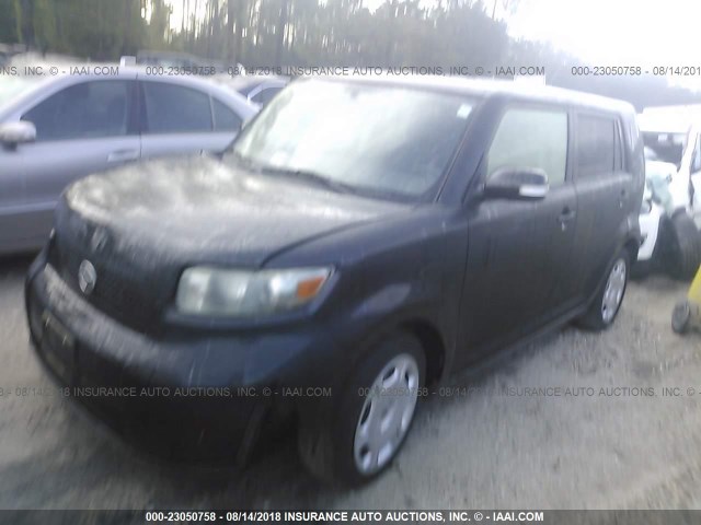 JTLKE50E381047763 - 2008 TOYOTA SCION XB Schwarz Foto 2