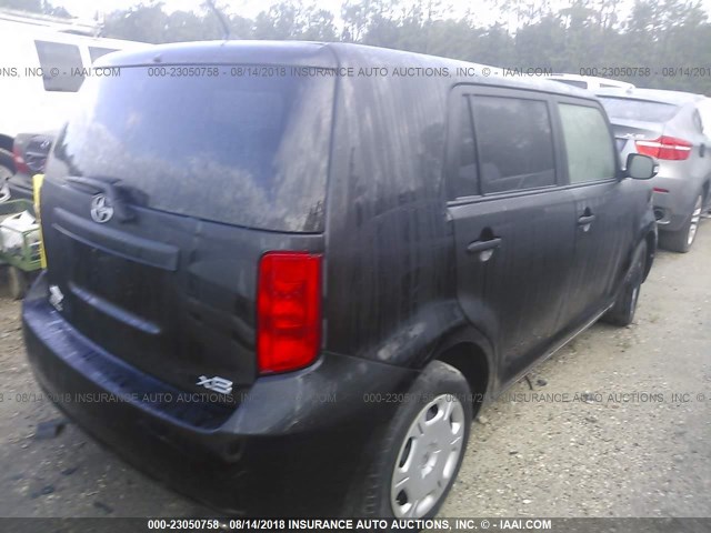 JTLKE50E381047763 - 2008 TOYOTA SCION XB Schwarz Foto 4