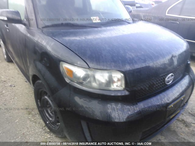 JTLKE50E381047763 - 2008 TOYOTA SCION XB BLACK photo 6