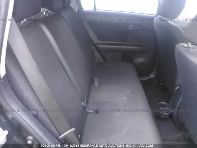 JTLKE50E381047763 - 2008 TOYOTA SCION XB BLACK photo 8