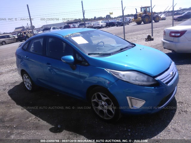 3FADP4CJ5CM106007 - 2012 FORD FIESTA SEL BLUE photo 1