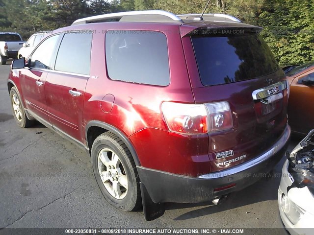 1GKEV237X7J155126 - 2007 GMC ACADIA SLT-1 Rojo foto 3