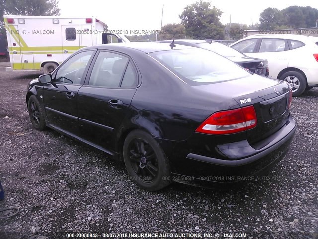 YS3FD49YX71107987 - 2007 SAAB 9-3 2.0T BLACK photo 3