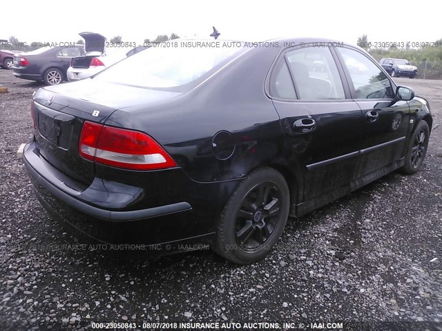 YS3FD49YX71107987 - 2007 SAAB 9-3 2.0T BLACK photo 4