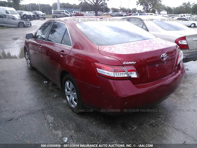 4T1BF3EK1AU514190 - 2010 TOYOTA CAMRY SE/LE/XLE 红色 照片 3