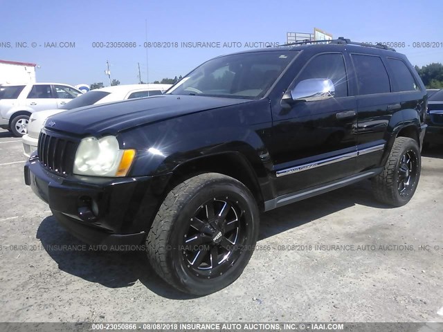 1J4HR48N35C713474 - 2005 JEEP GRAND CHEROKEE LAREDO/COLUMBIA/FREEDOM BLACK photo 2