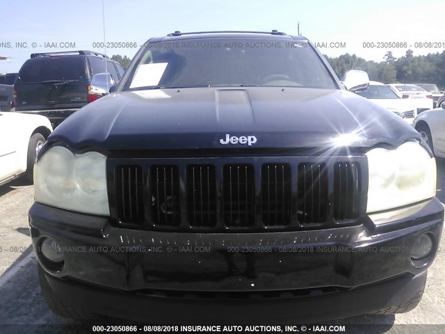 1J4HR48N35C713474 - 2005 JEEP GRAND CHEROKEE LAREDO/COLUMBIA/FREEDOM BLACK photo 6