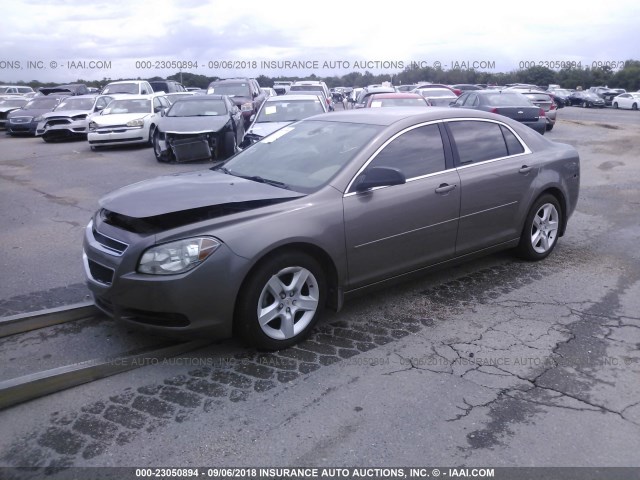 1G1ZB5E00CF164303 - 2012 CHEVROLET MALIBU BROWN photo 2