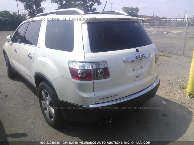 1GKER23DX9J136167 - 2009 GMC ACADIA SLT-1 WHITE photo 3