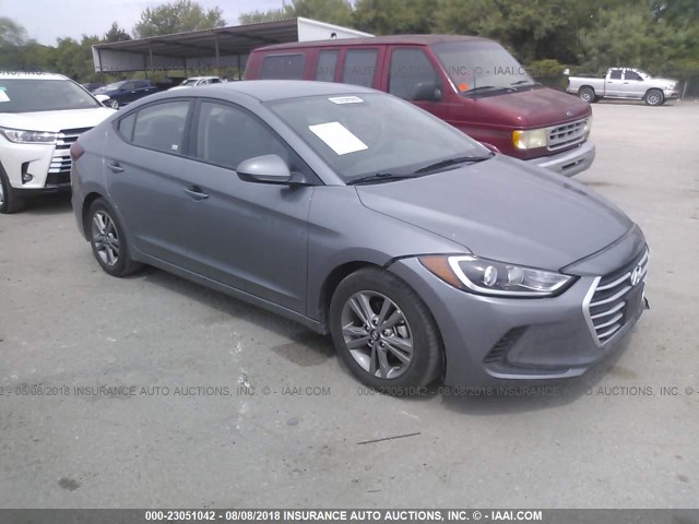 5NPD84LF3JH255568 - 2018 HYUNDAI ELANTRA SEL/VALUE/LIMITED GRAY photo 1