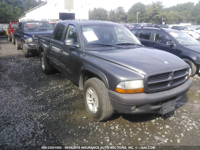 1D7HL38X23S279835 - 2003 DODGE DAKOTA GRAY photo 1