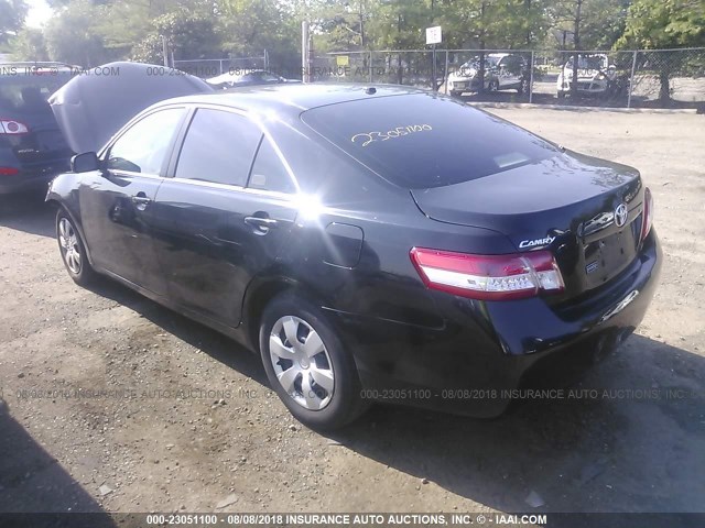 4T4BF3EK3BR188352 - 2011 TOYOTA CAMRY SE/LE/XLE BLACK photo 3