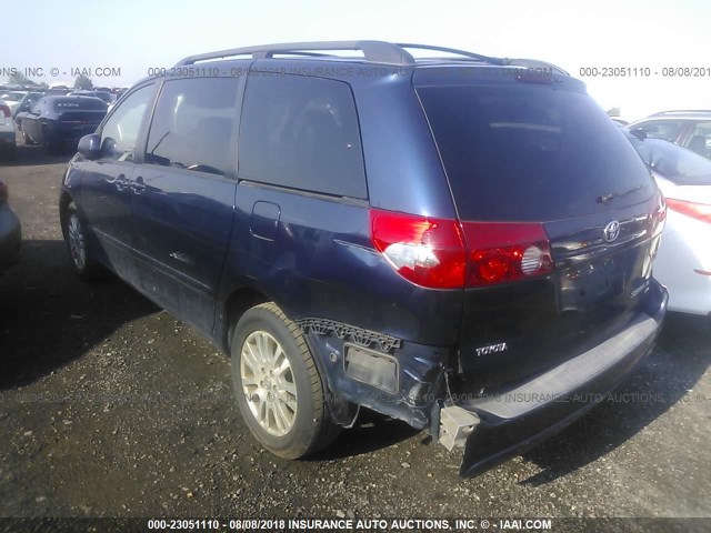 5TDBK22C37S000183 - 2007 TOYOTA SIENNA XLE/XLE LIMITED BLUE photo 3