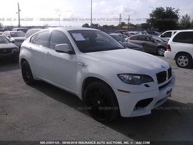 5YMGZ0C58BLK14075 - 2011 BMW X6 M WHITE photo 1