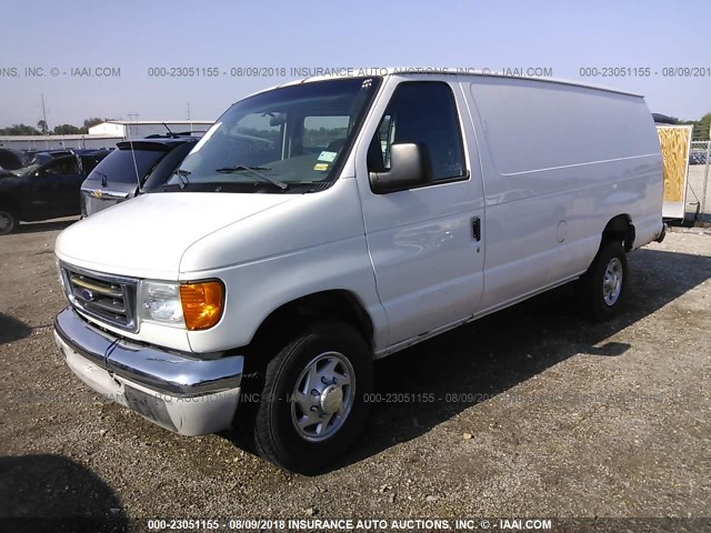 1FDSS34F33HB39480 - 2003 FORD ECONOLINE E350 SUPER DUTY VAN WHITE photo 2