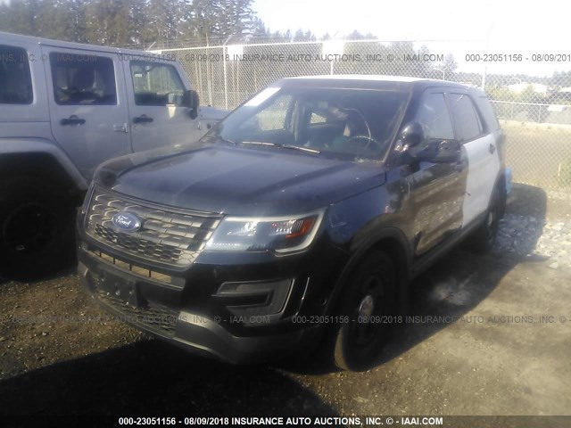 1FM5K8AR9HGA89562 - 2017 FORD EXPLORER POLICE INTERCEPTOR BLACK photo 2