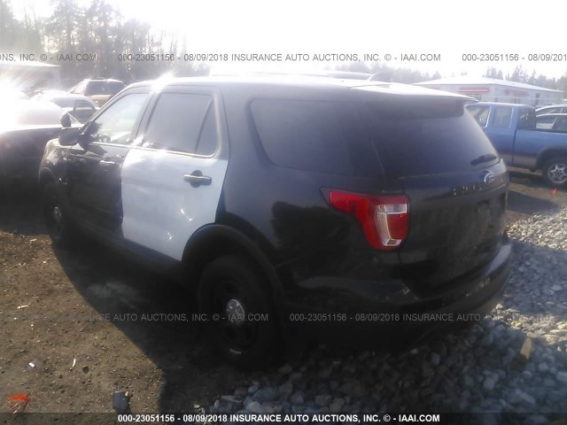 1FM5K8AR9HGA89562 - 2017 FORD EXPLORER POLICE INTERCEPTOR BLACK photo 3