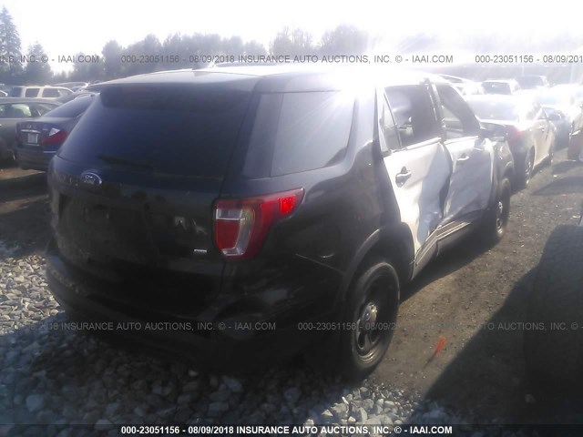 1FM5K8AR9HGA89562 - 2017 FORD EXPLORER POLICE INTERCEPTOR BLACK photo 4