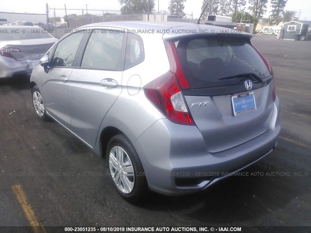 3HGGK5H47KM703819 - 2019 HONDA FIT LX SILVER photo 3