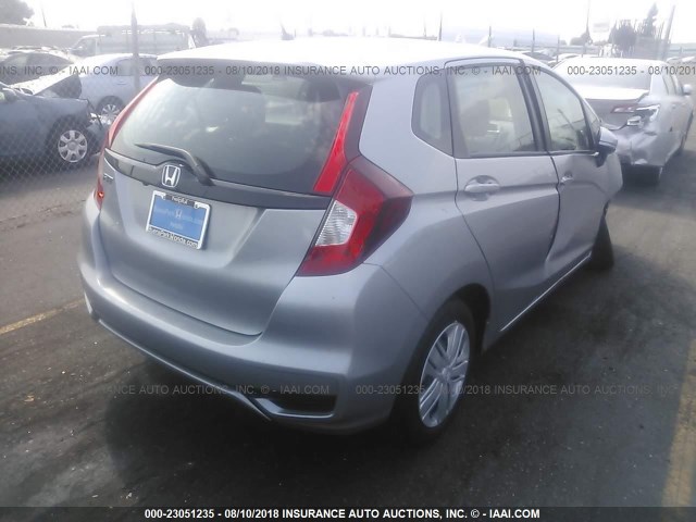 3HGGK5H47KM703819 - 2019 HONDA FIT LX SILVER photo 4