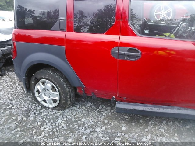 5J6YH28306L017887 - 2006 HONDA ELEMENT LX RED photo 6