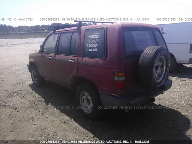 JACDH58V9N7901114 - 1992 ISUZU TROOPER S RED photo 3