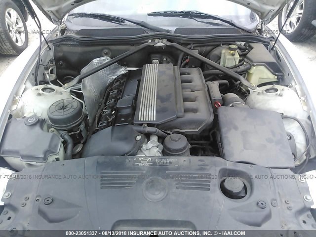 4USBT33423LS45203 - 2003 BMW Z4 2.5 SILVER photo 10