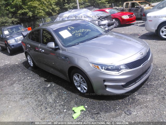 5XXGT4L31JG187087 - 2018 KIA OPTIMA LX/S GRAY photo 1