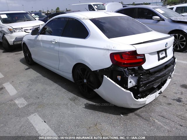 WBA1F5C53FV256794 - 2015 BMW 228 I WHITE photo 3