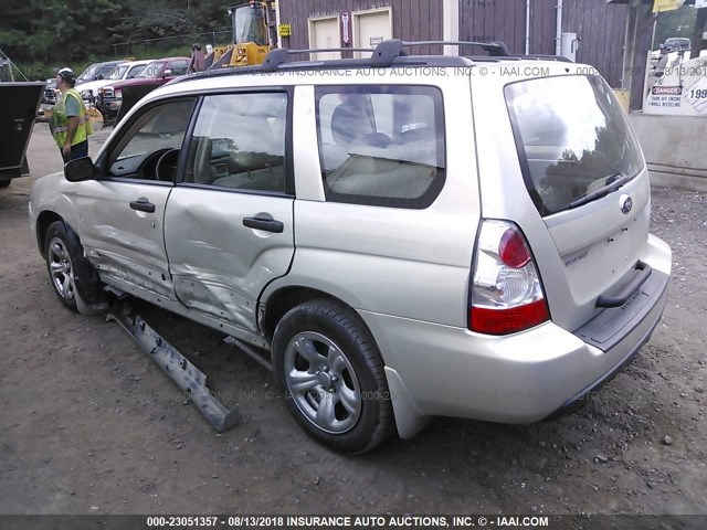 JF1SG63677H740797 - 2007 SUBARU FORESTER 2.5X/SPORTS 2.5X TAN photo 3