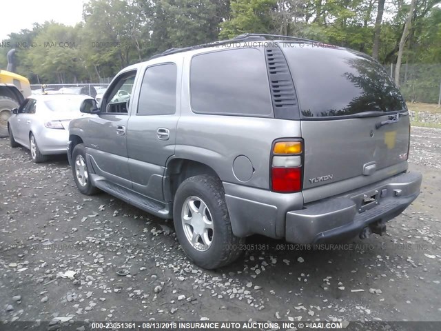 1GKEK63U05J127516 - 2005 GMC YUKON DENALI GRAY photo 3