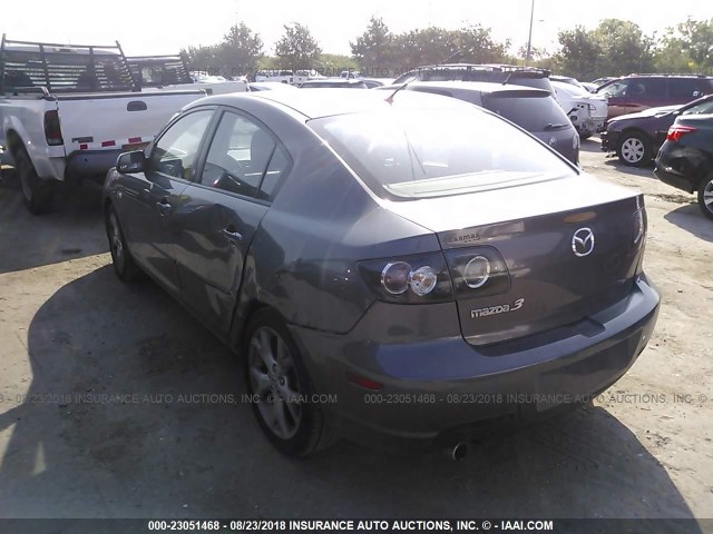 JM1BK32F081132316 - 2008 MAZDA 3 I GRAY photo 3