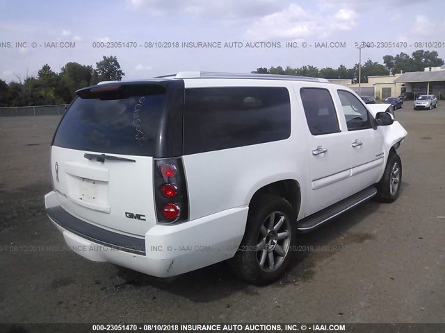 1GKFK66807J256622 - 2007 GMC YUKON XL DENALI WHITE photo 4