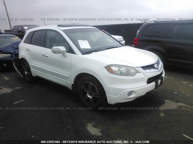 5J8TB185X7A015575 - 2007 ACURA RDX TECHNOLOGY WHITE photo 1