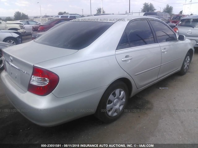 JTDBE32K830152235 - 2003 TOYOTA CAMRY LE/XLE GRAY photo 4