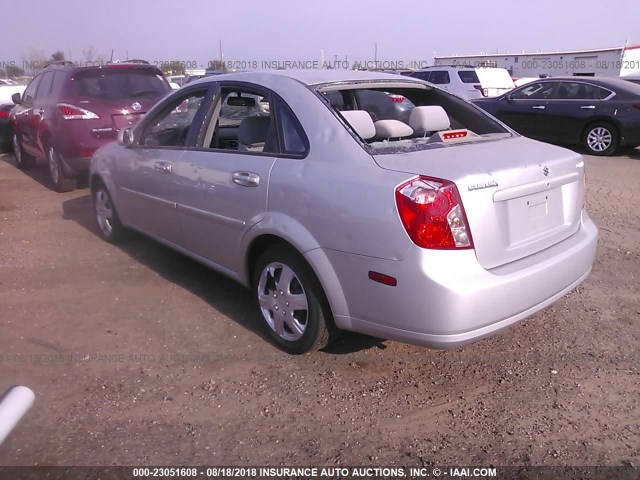 KL5JD56Z48K999272 - 2008 SUZUKI FORENZA CONVENIENCE/POPULAR SILVER photo 3