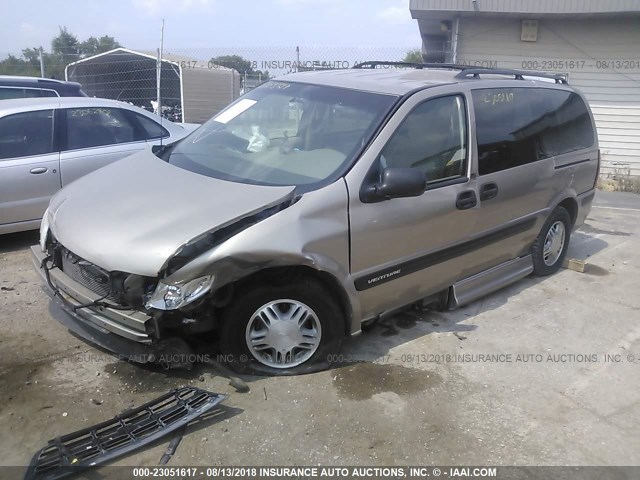 1GNDX03E12D231223 - 2002 CHEVROLET VENTURE GOLD photo 2