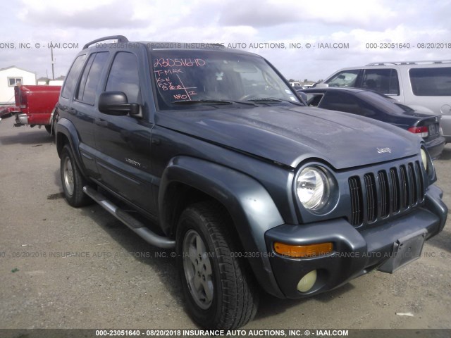 1J8GK58K32W160300 - 2002 JEEP LIBERTY LIMITED GRAY photo 1