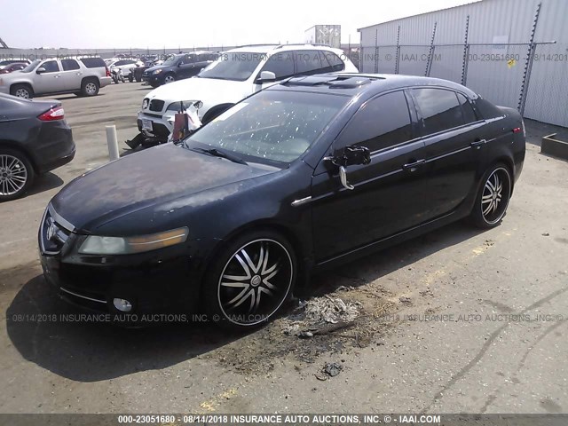 19UUA66228A038105 - 2008 ACURA TL BLACK photo 2