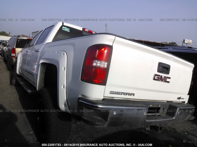 3GTU2VEC1EG264763 - 2014 GMC SIERRA K1500 SLT WHITE photo 3