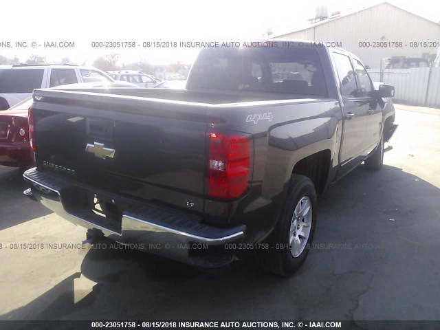 3GCUKREC1GG252722 - 2016 CHEVROLET SILVERADO K1500 LT BROWN photo 4